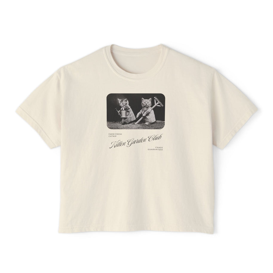 'Kitten Garden Club' Women's Boxy Tee
