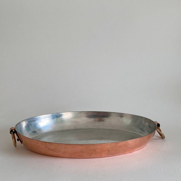 Vintage Lewis Conger Copper Au Gratin Pan: Retinned Cookware, 11 Inch