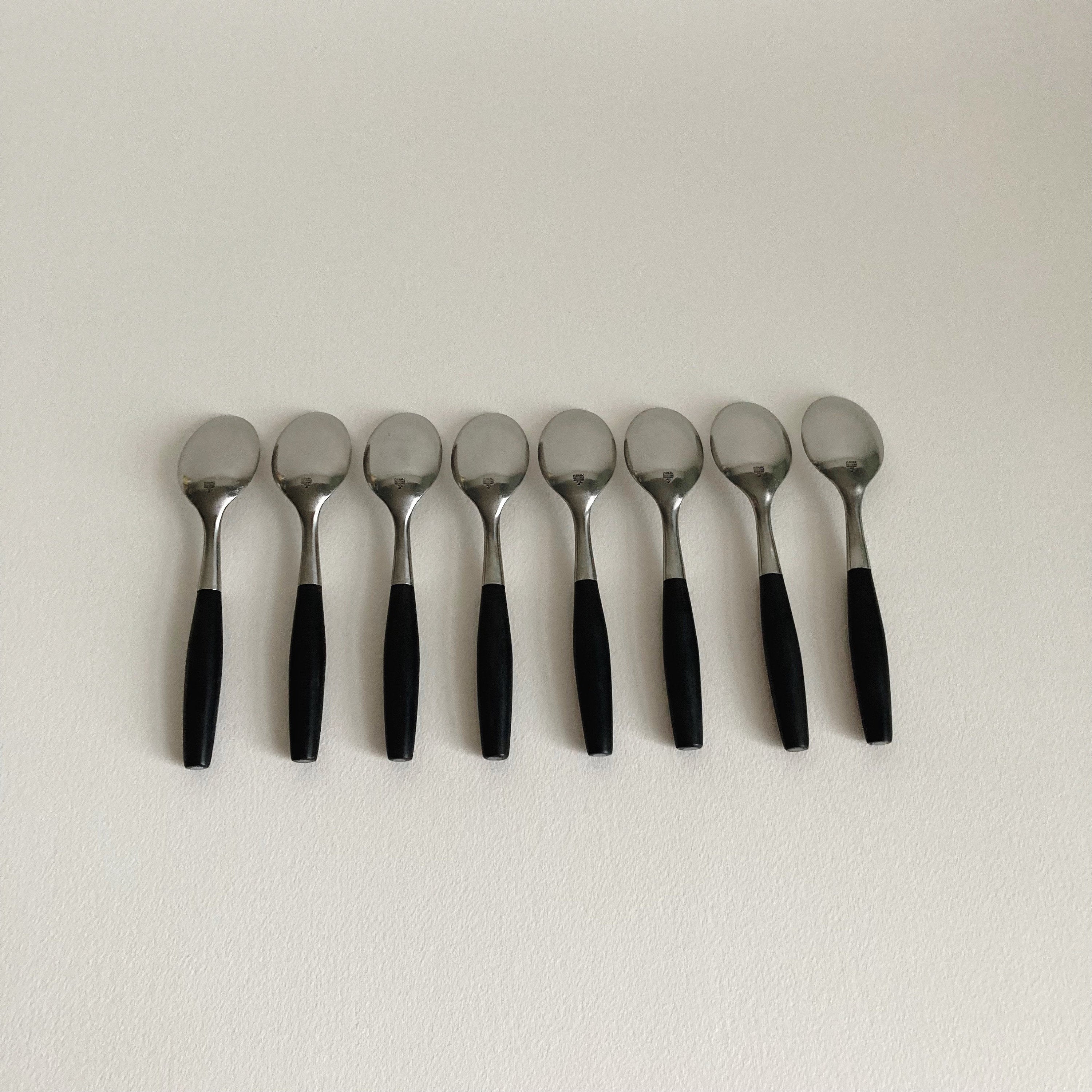 Dansk Kongo Teaspoon: Black Nylon Handle, Mid Century Modern (Germany)