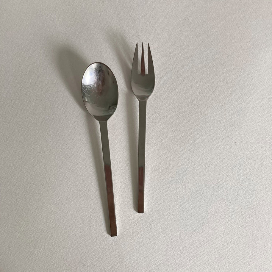 Vintage Dansk Ingot Serving Set: Jens Quistgaard Danish Modern Flatware
