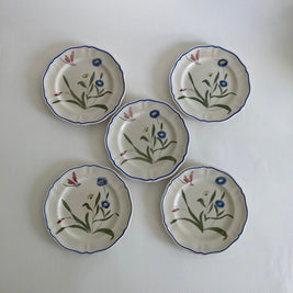 Longchamp Libellule Salad Plate: French Floral Wall Decor
