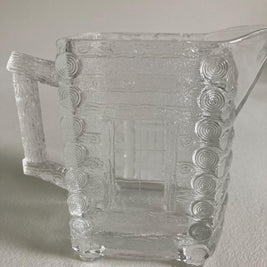 Antique EAPG Log Cabin Creamer - Central Glass Co. Circa 1875