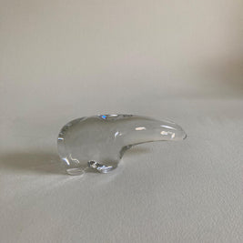Vintage Baccarat Crystal Polar Bear Figurine - 20th Century Statue