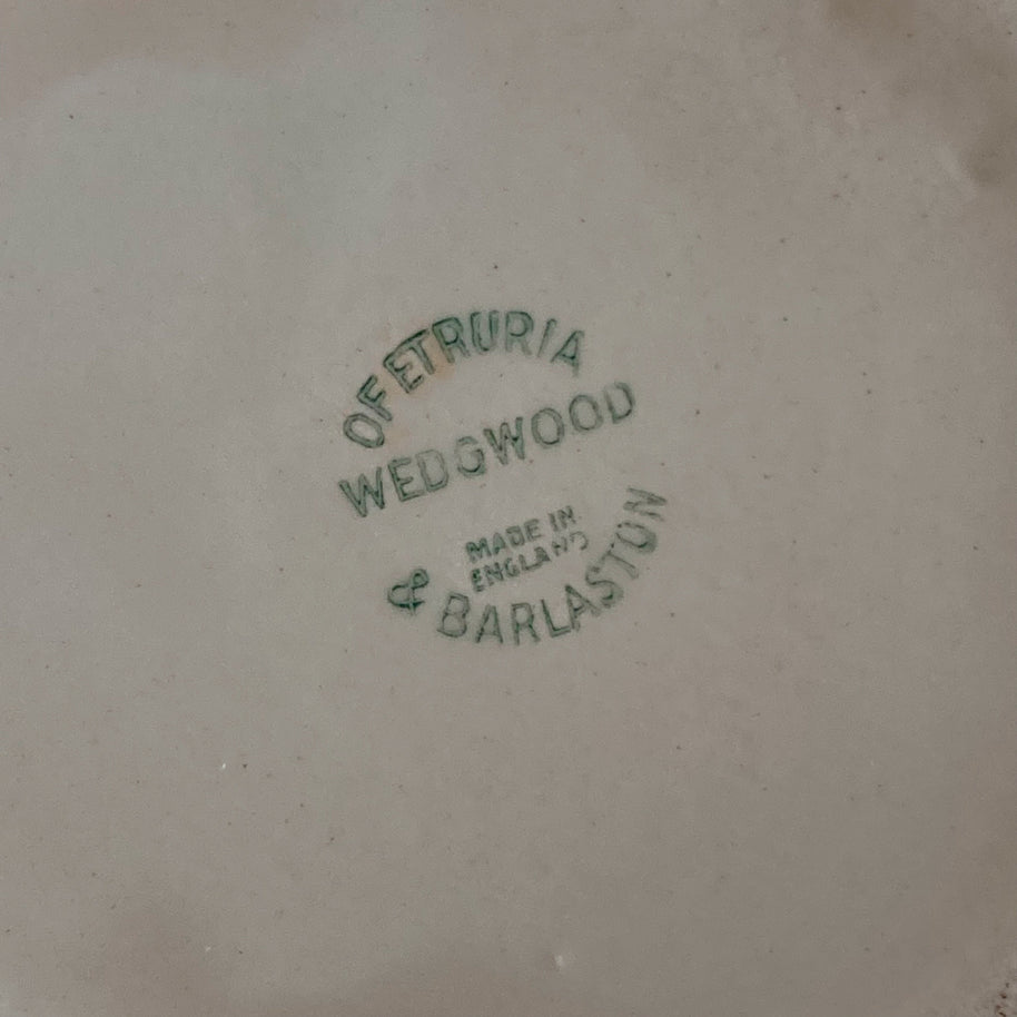 Wedgwood Creamware Pitcher: Grape Vine Motif, English Country Decor