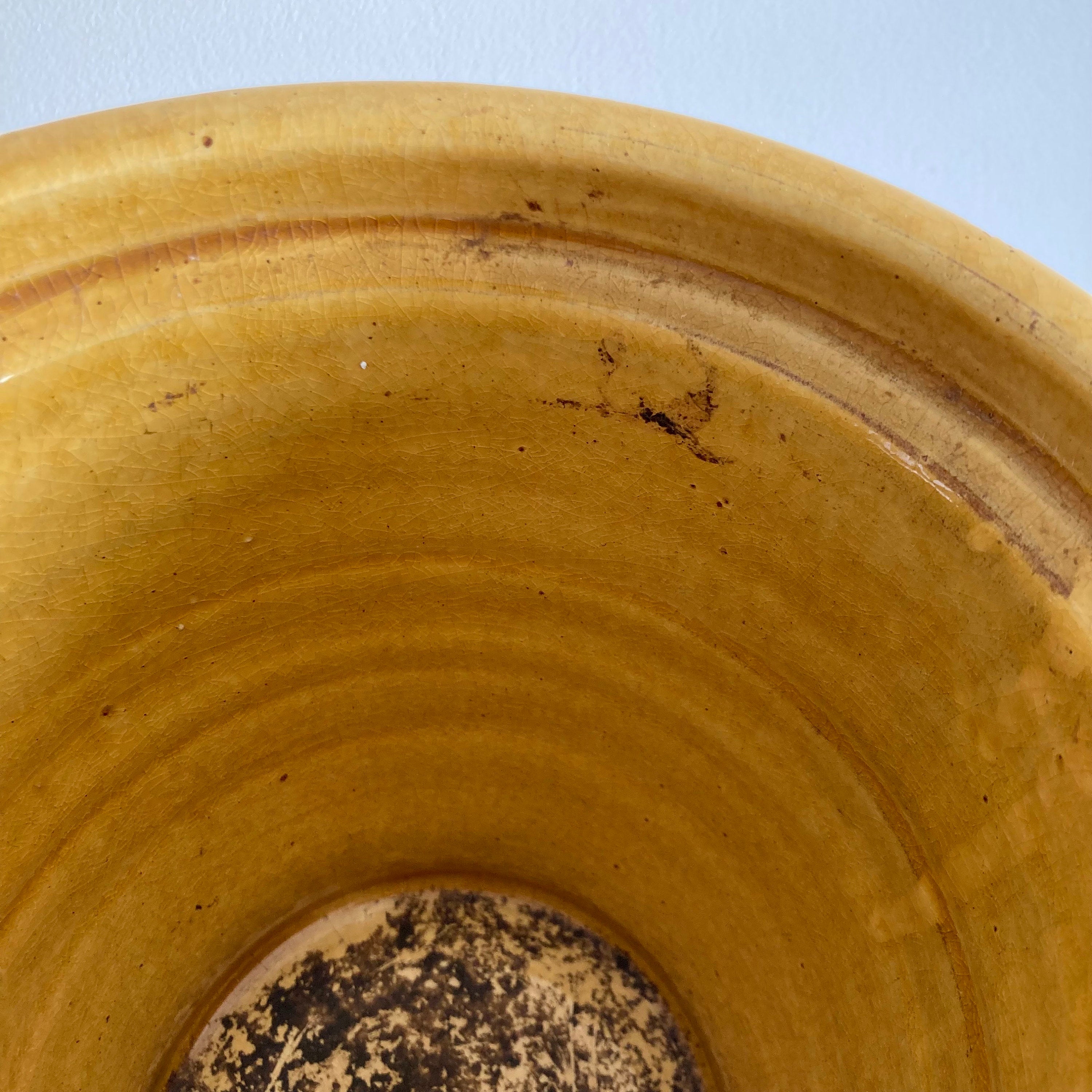 Vintage NORTERRA Terracotta Planter: Honey Crackle Glaze, Portugal