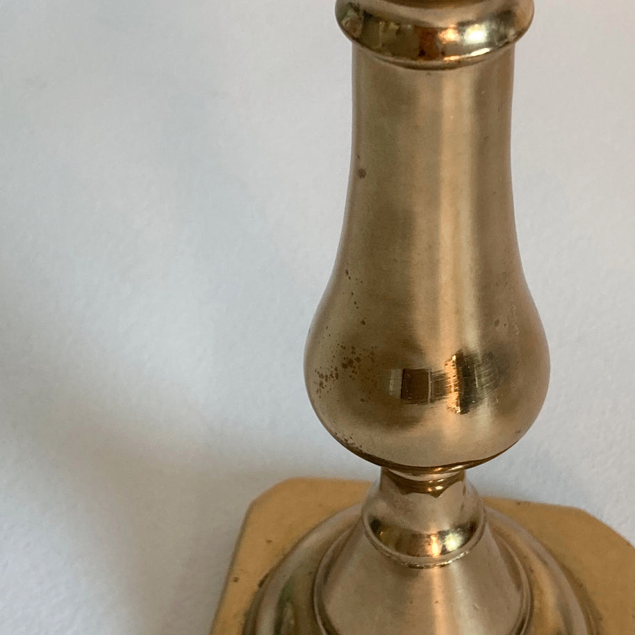 Harvin Brass Candlestick: Traditional High Polish, 9