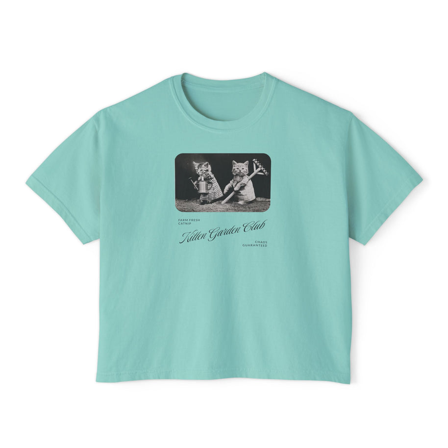 'Kitten Garden Club' Women's Boxy Tee