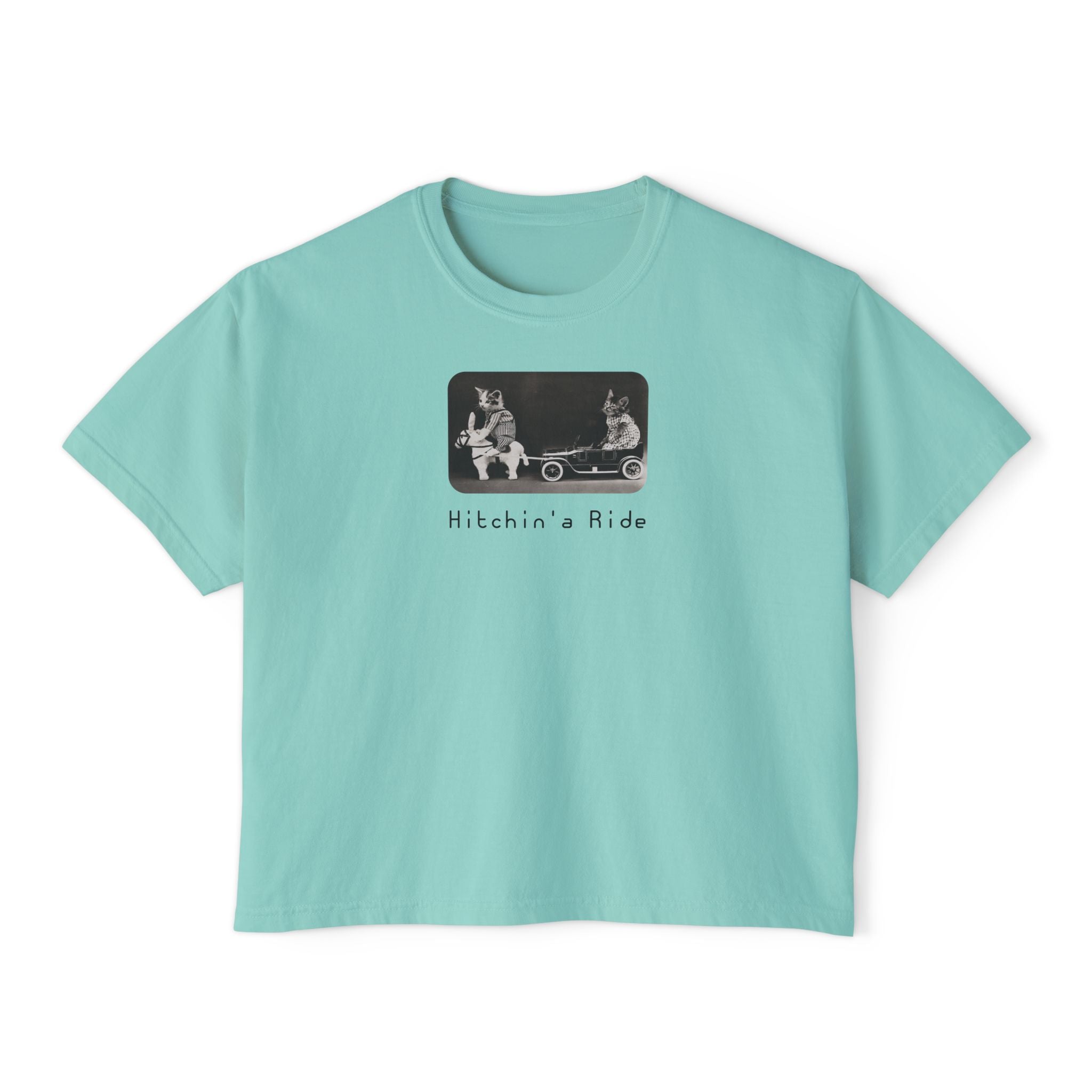 'Hitchin' a Ride' Women's Boxy Tee