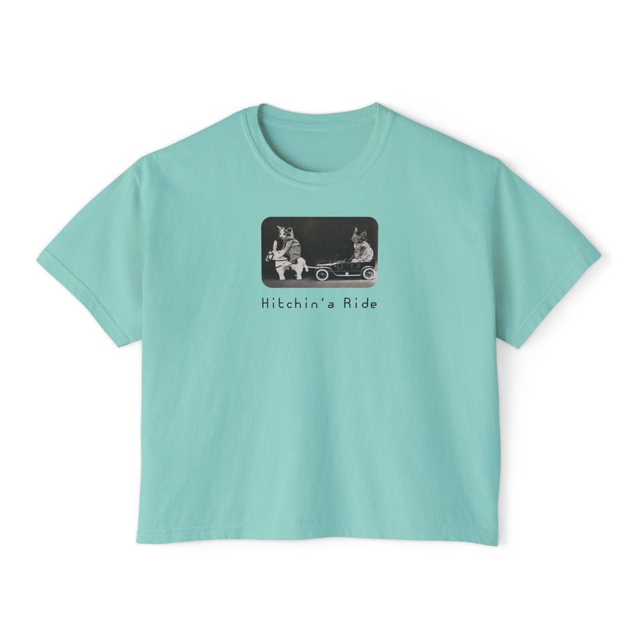 'Hitchin' a Ride' Women's Boxy Tee