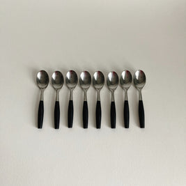 Dansk Kongo Teaspoon: Black Nylon Handle, Mid Century Modern (Germany)