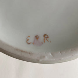Antique Imperial Austria Porcelain Pitcher: Hand-Painted Grape Motif, 1914-1918