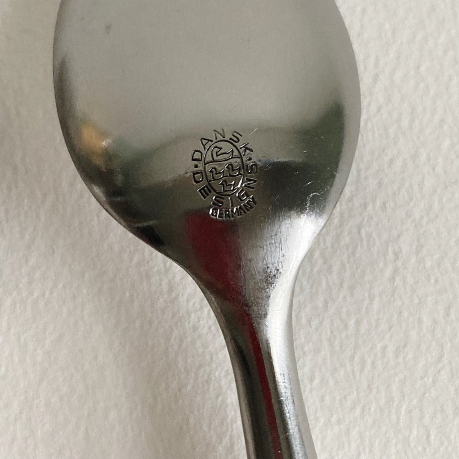 Dansk Kongo Teaspoon: Black Nylon Handle, Mid Century Modern (Germany)
