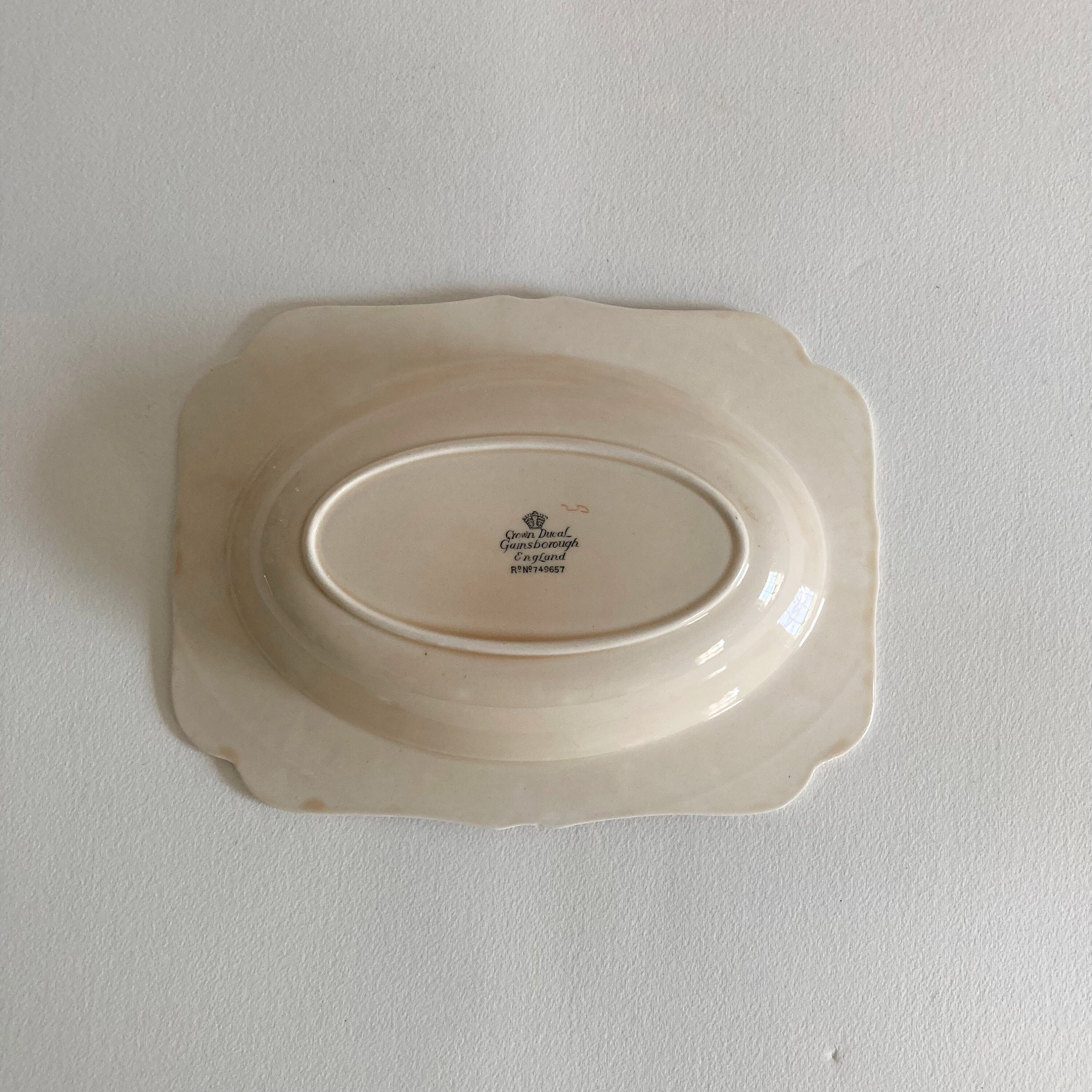 Vintage Crown Ducal Bowl: Gainsborough Charm Floral Vegetable Dish