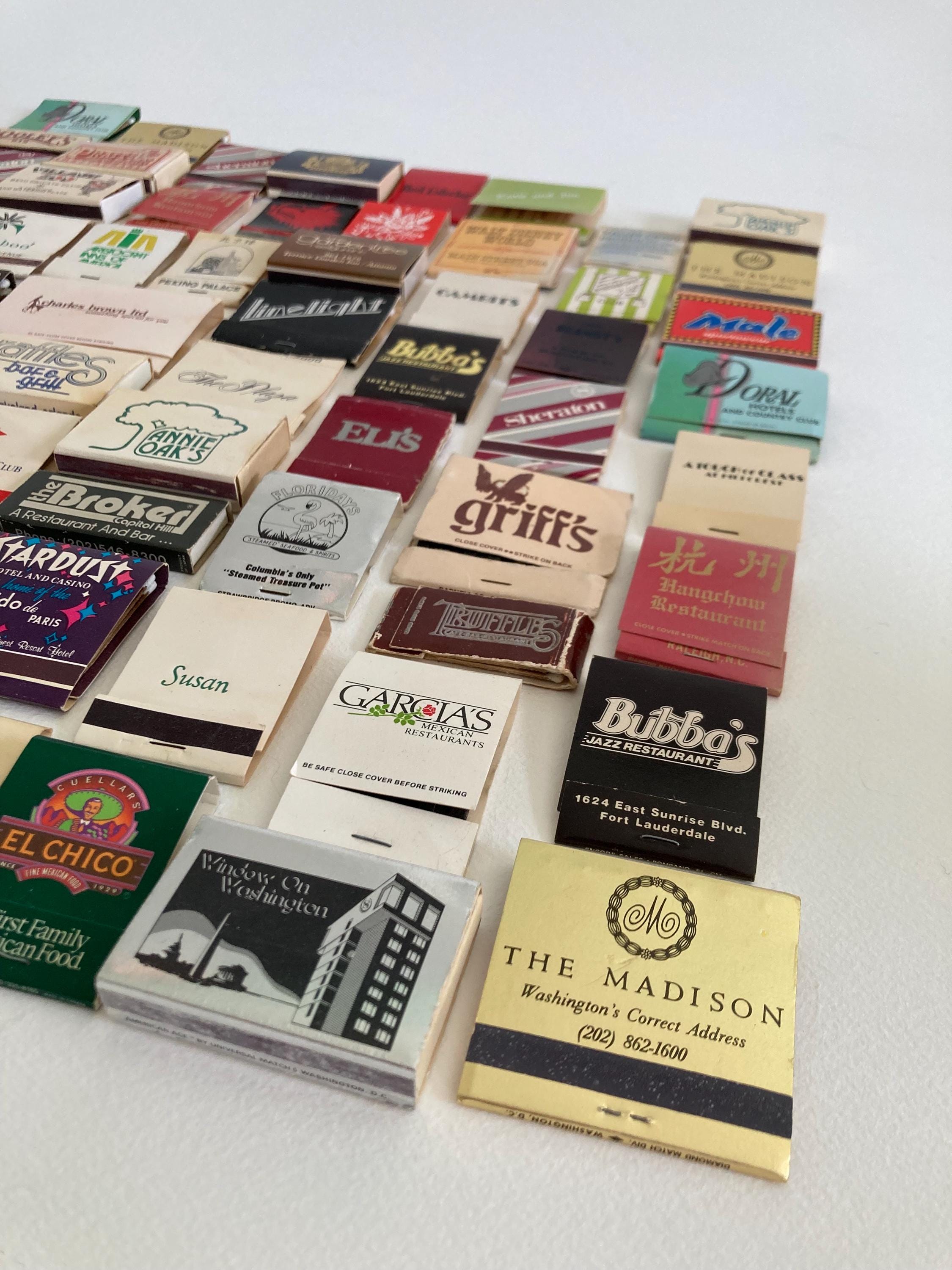 Mid to Late 20th Century Collection of Vintage Matchbooks - 1960s - 1990s Ephemera - Matchbook Travel Souvenirs - Stardust Walt Disney World