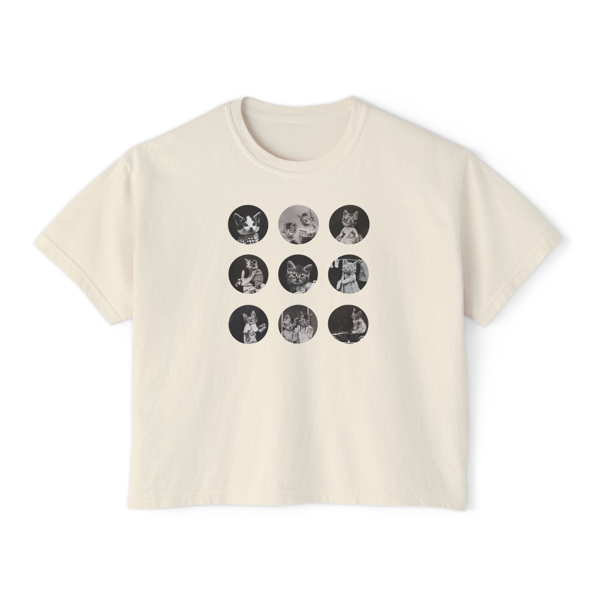 'Nine Lives' Women's Boxy Tee