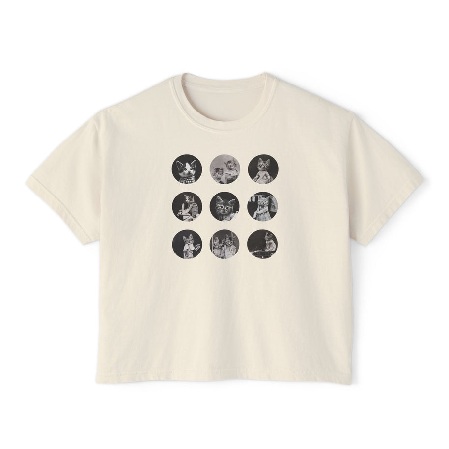 'Nine Lives' Women's Boxy Tee