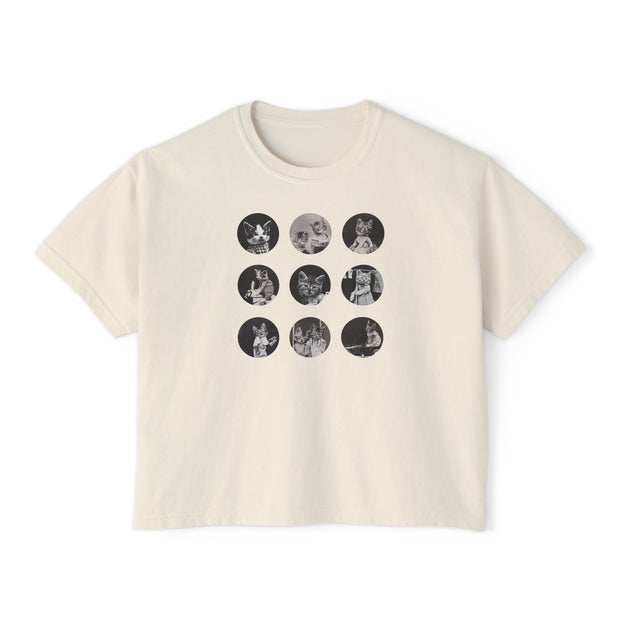 'Nine Lives' Women's Boxy Tee