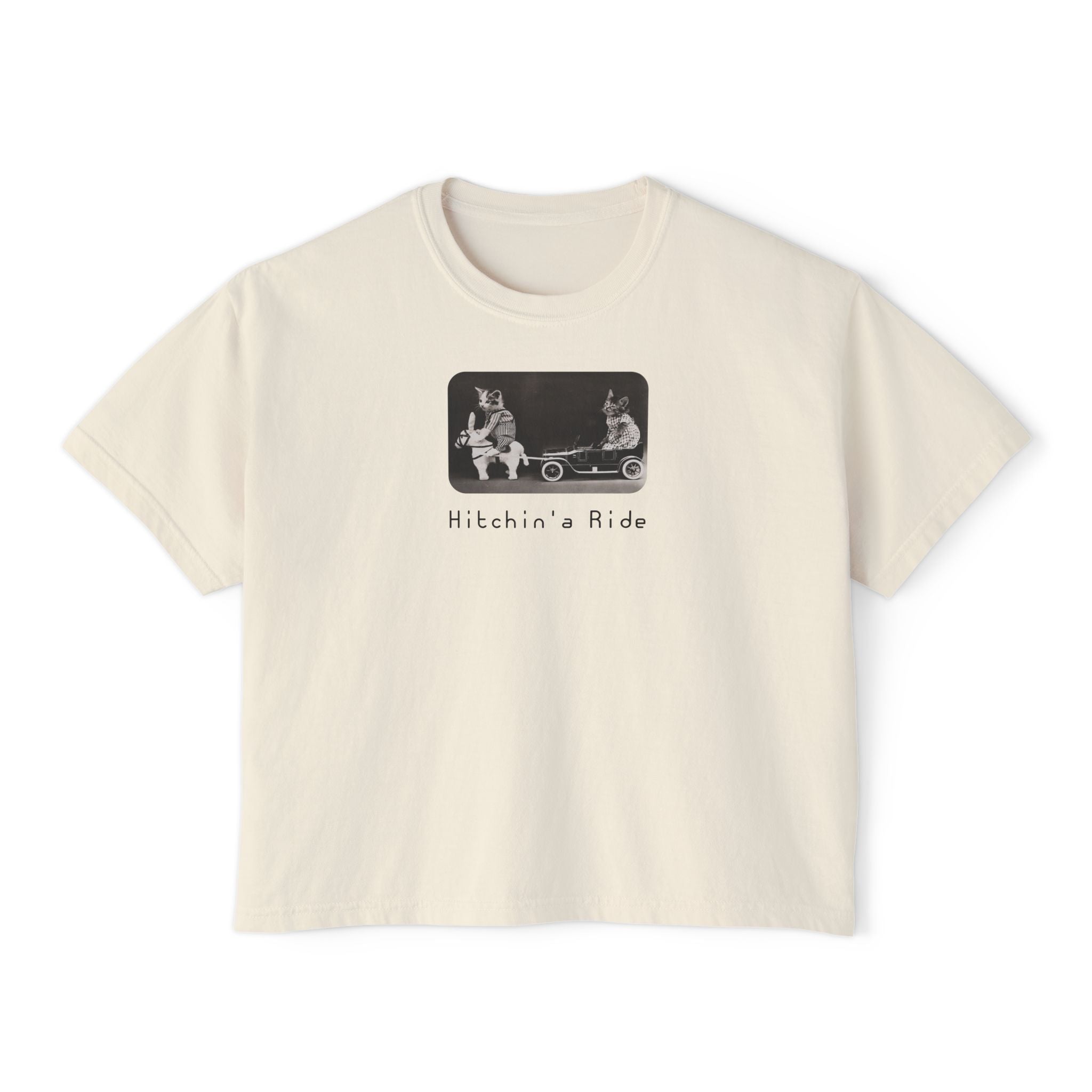'Hitchin' a Ride' Women's Boxy Tee