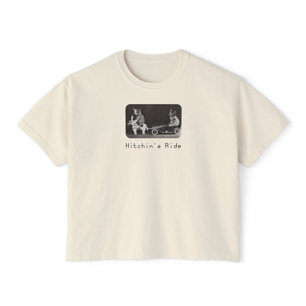 'Hitchin' a Ride' Women's Boxy Tee
