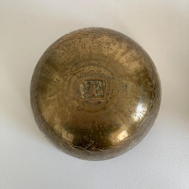 Vintage Chinese Brass Bowls - Dragon & Animal Etchings - Set of 2