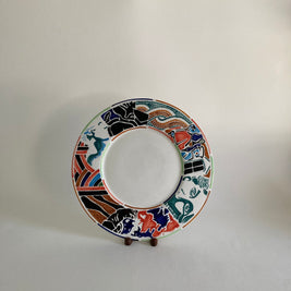 Hand Painted Vietri Plate: NC Museum of Art 50th Anniversary, Italy
