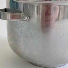 1960s Buehner-Wanner Aluminum Ice Bucket: MCM Barware