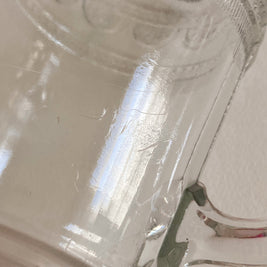 Antique EAPG Glass Pitcher: Scrollwork Patterned Creamer, 1890s