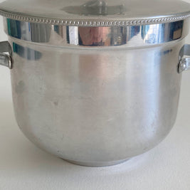 1960s Buehner-Wanner Aluminum Ice Bucket: MCM Barware