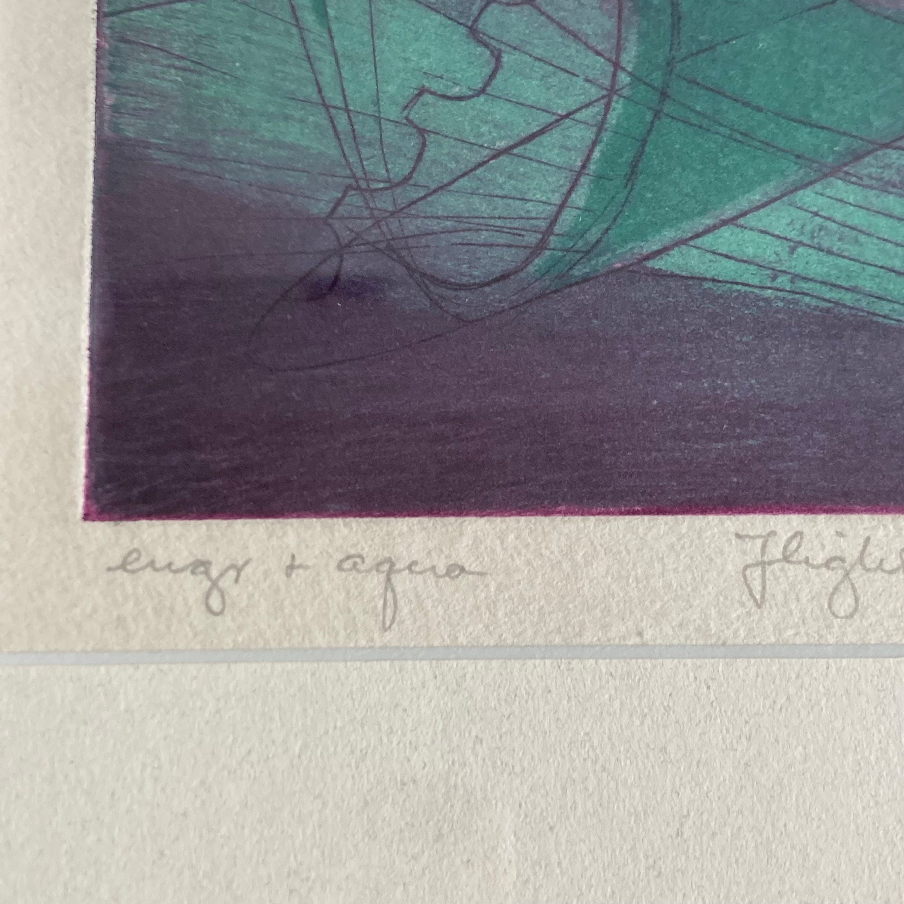 Minna Citron Abstract Etching: 