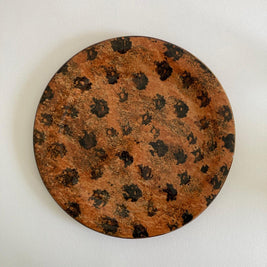 Ellen Evans Artist Signed Cheetah Print Decorative Plate - 1990s