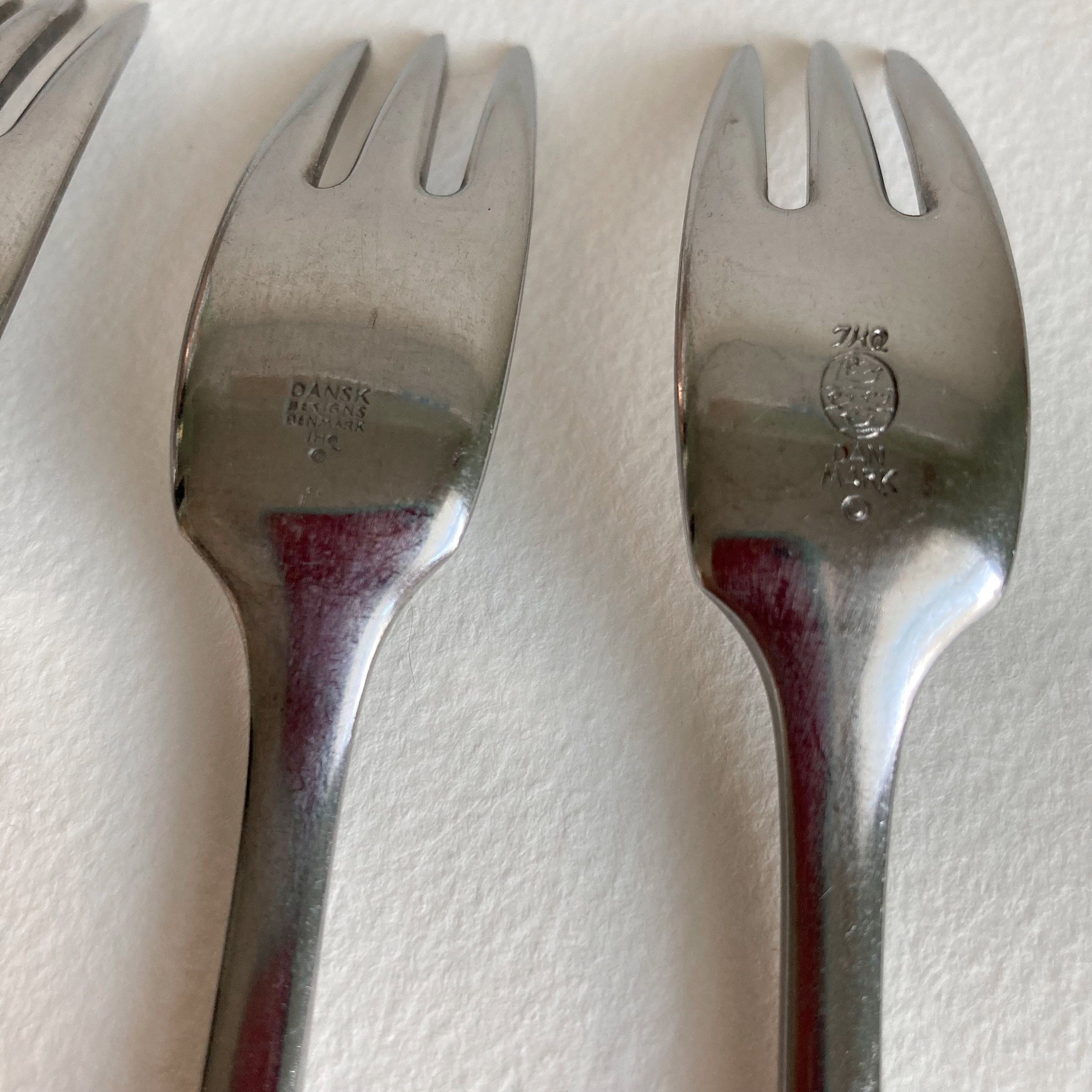 Vintage Dansk Variation VI Salad Forks (Set of 4) - Jens Quistgaard Danish Modern Flatware