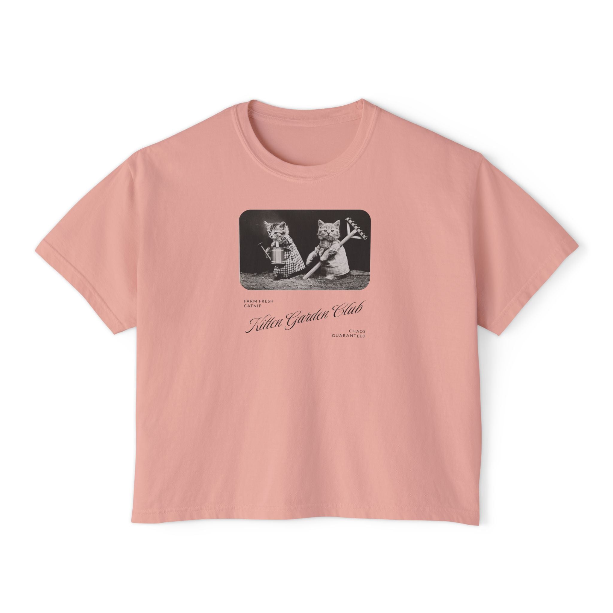 'Kitten Garden Club' Women's Boxy Tee