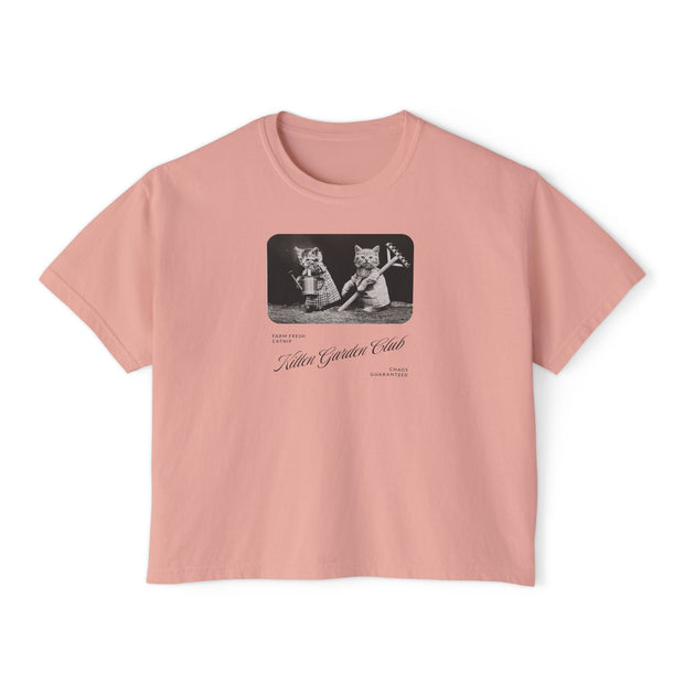 'Kitten Garden Club' Women's Boxy Tee