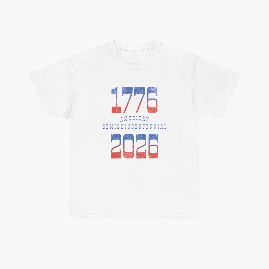 Retro Typography 1776 - 2026 Semiquincentennial T-Shirt