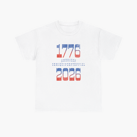 Retro Typography 1776 - 2026 Semiquincentennial T-Shirt