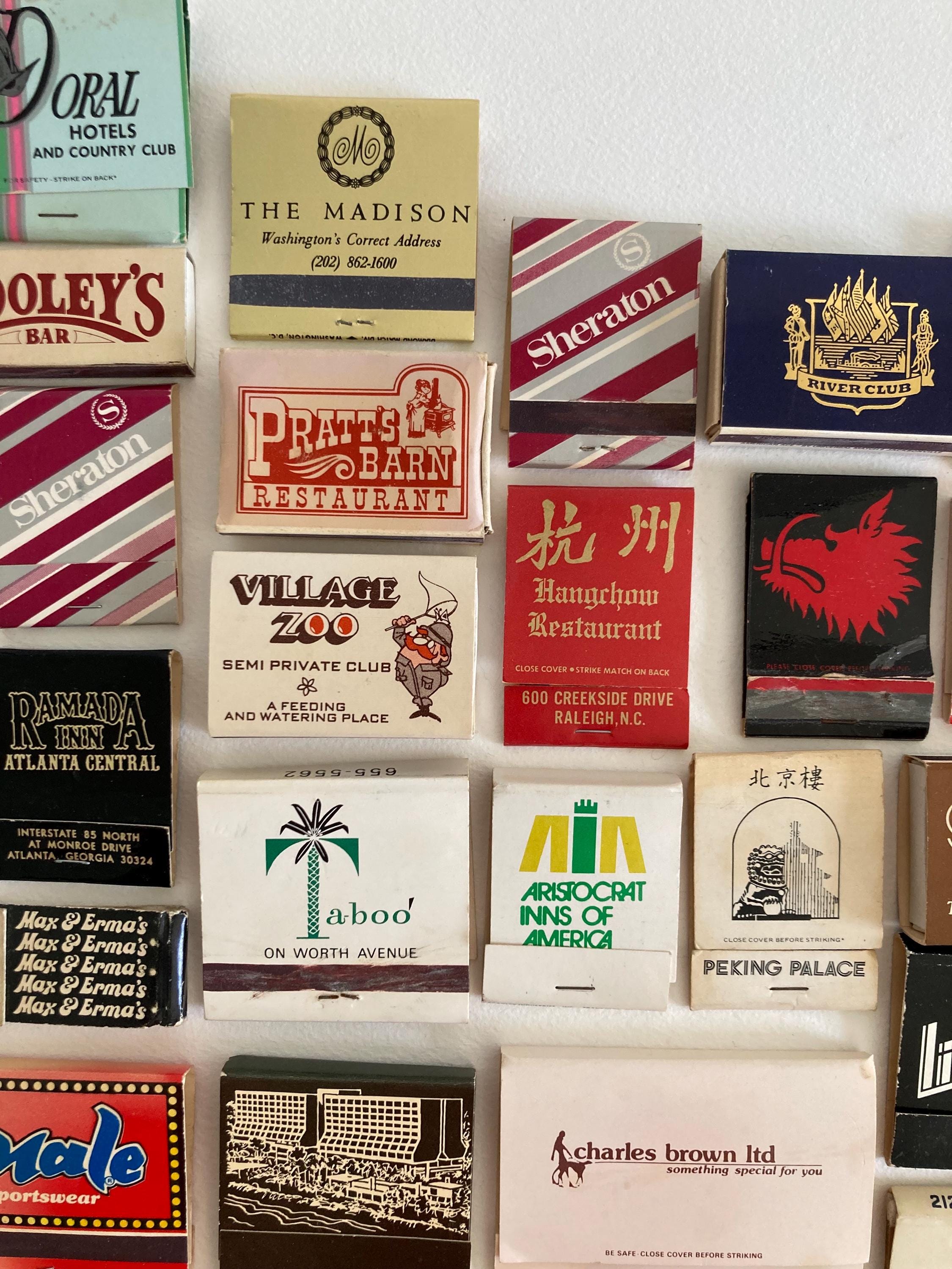 Mid to Late 20th Century Collection of Vintage Matchbooks - 1960s - 1990s Ephemera - Matchbook Travel Souvenirs - Stardust Walt Disney World