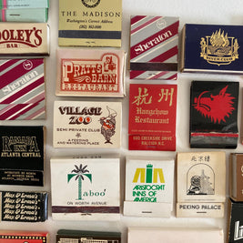 Mid to Late 20th Century Collection of Vintage Matchbooks - 1960s - 1990s Ephemera - Matchbook Travel Souvenirs - Stardust Walt Disney World
