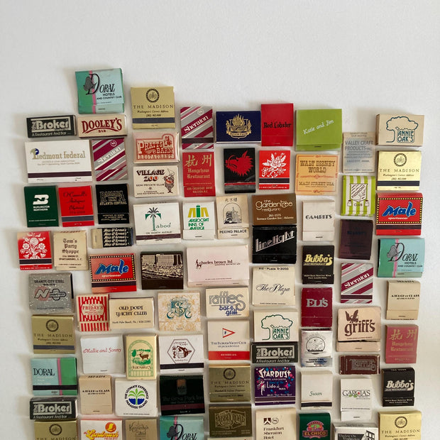 Mid to Late 20th Century Collection of Vintage Matchbooks - 1960s - 1990s Ephemera - Matchbook Travel Souvenirs - Stardust Walt Disney World