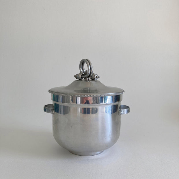 1960s Buehner-Wanner Aluminum Ice Bucket: MCM Barware