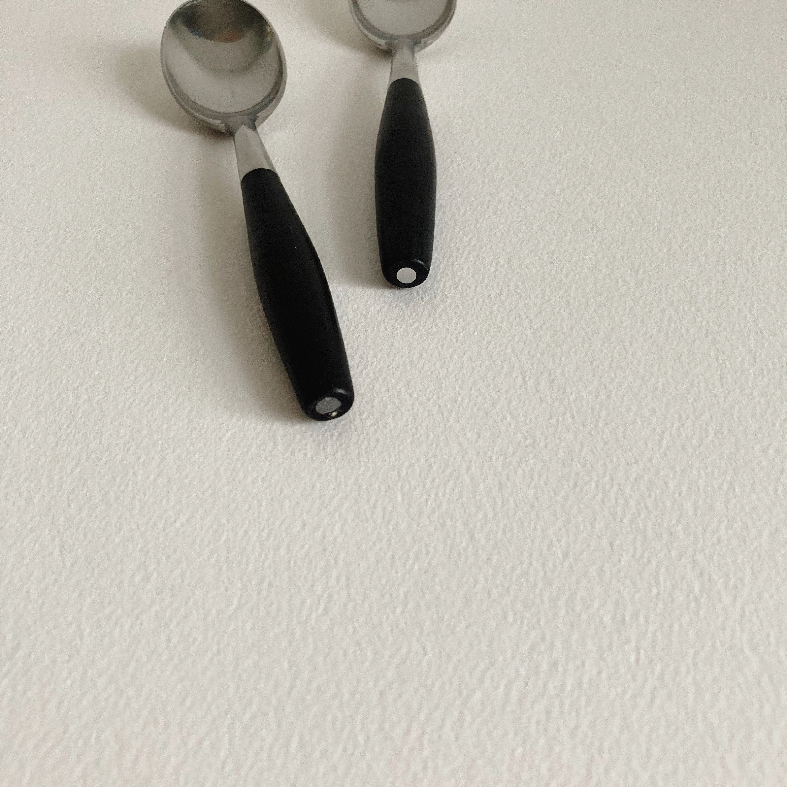 Dansk Kongo Teaspoon: Black Nylon Handle, Mid Century Modern (Germany)