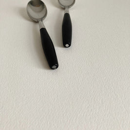 Dansk Kongo Teaspoon: Black Nylon Handle, Mid Century Modern (Germany)
