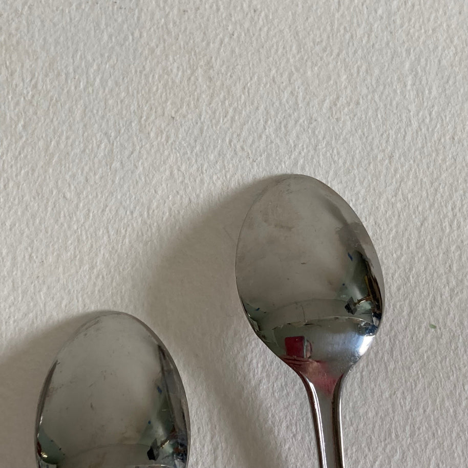 Vintage Mid-Century Modern Stainless Steel Ice Tea Spoons - Set of 8