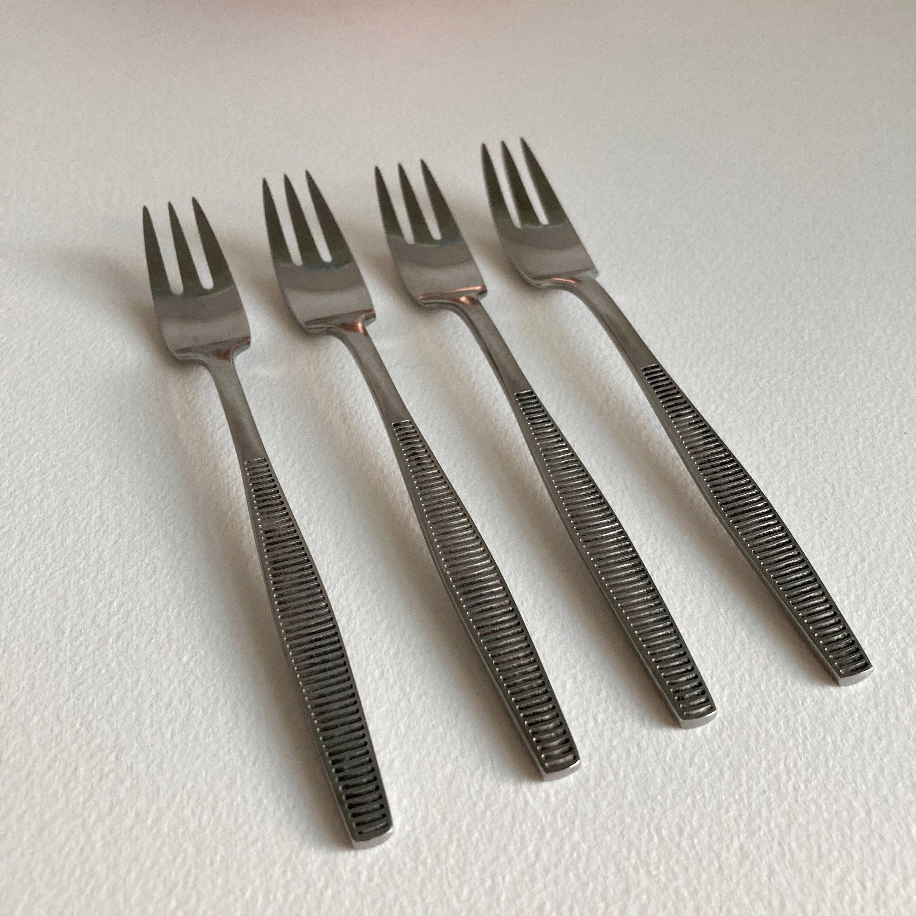Vintage Dansk Variation VI Salad Forks (Set of 4) - Jens Quistgaard Danish Modern Flatware