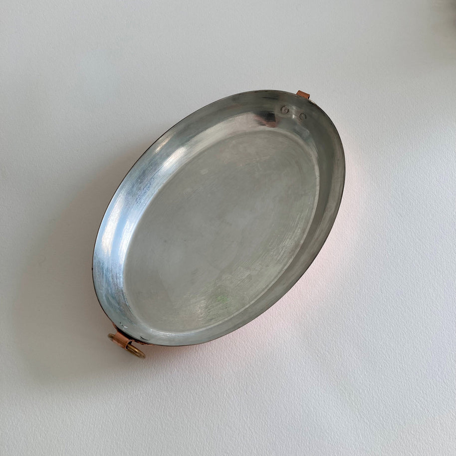 Vintage Lewis Conger Copper Au Gratin Pan: Retinned Cookware, 11 Inch