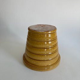 Vintage NORTERRA Terracotta Planter: Honey Crackle Glaze, Portugal