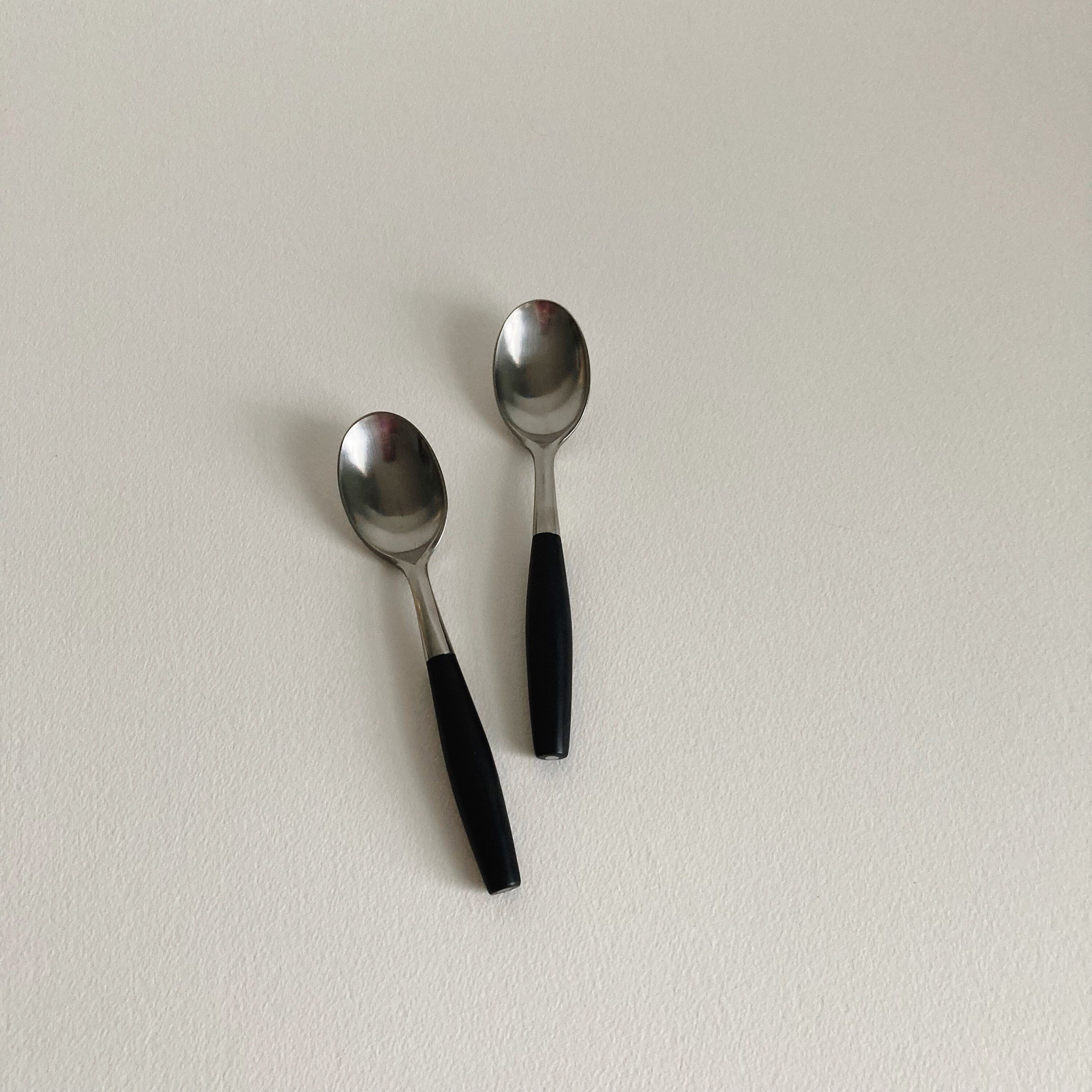 Dansk Kongo Teaspoon: Black Nylon Handle, Mid Century Modern (Germany)