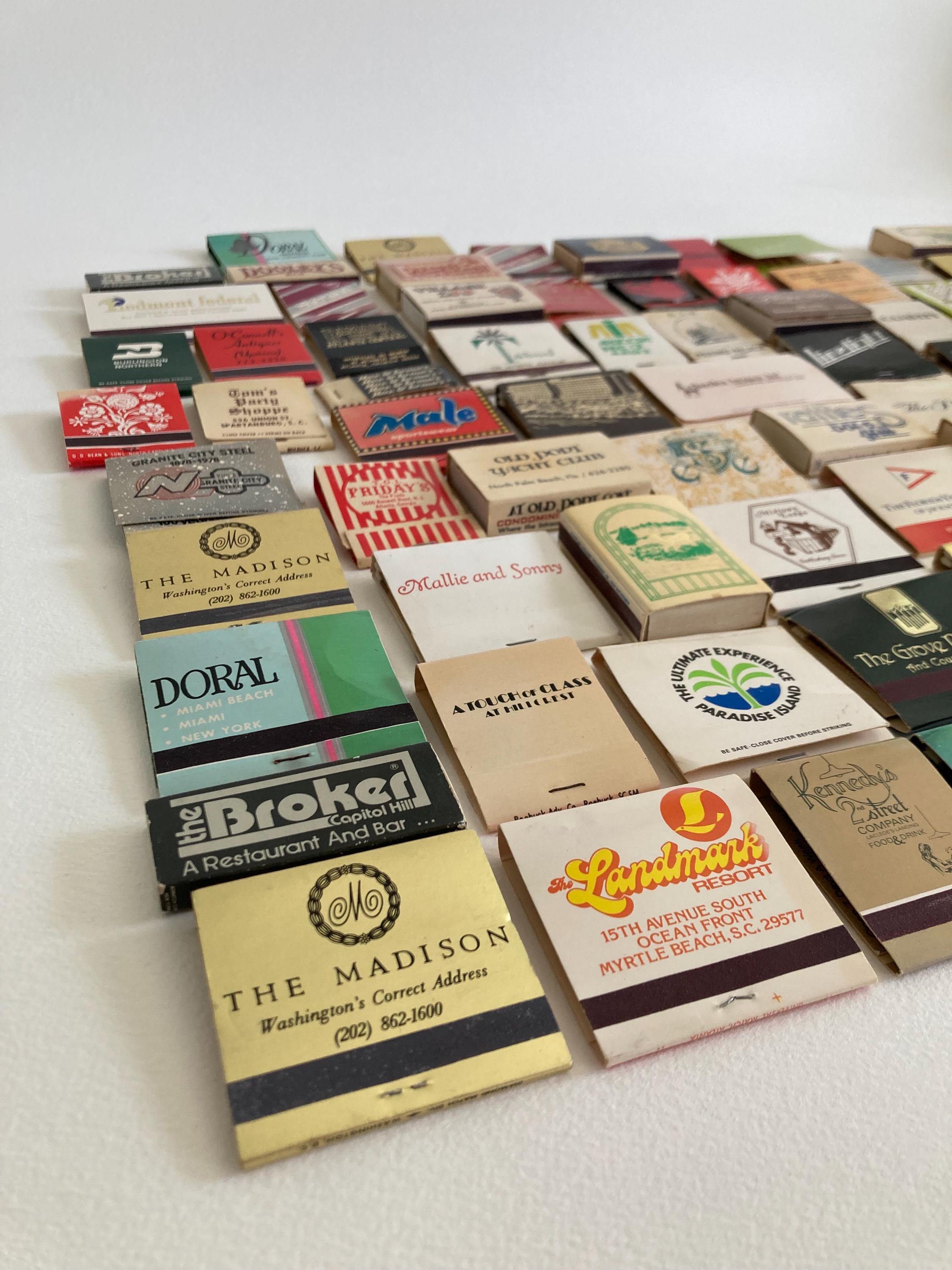 Mid to Late 20th Century Collection of Vintage Matchbooks - 1960s - 1990s Ephemera - Matchbook Travel Souvenirs - Stardust Walt Disney World
