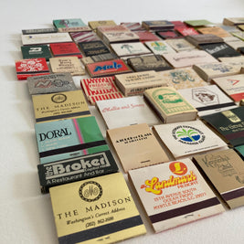 Mid to Late 20th Century Collection of Vintage Matchbooks - 1960s - 1990s Ephemera - Matchbook Travel Souvenirs - Stardust Walt Disney World