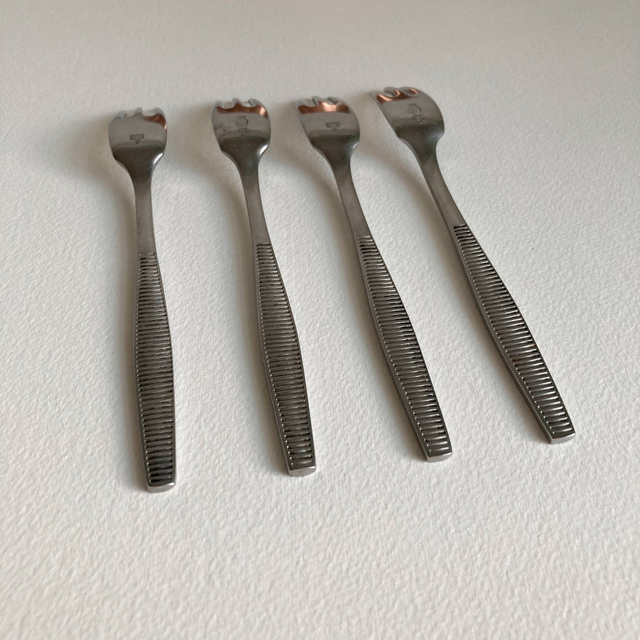 Vintage Dansk Variation VI Salad Forks (Set of 4) - Jens Quistgaard Danish Modern Flatware