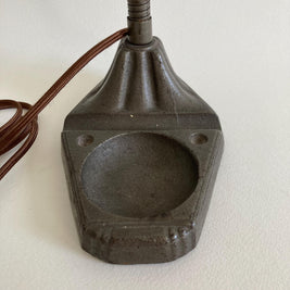 Vintage Patinated Banker's Desk Lamp - Professionally Rewired